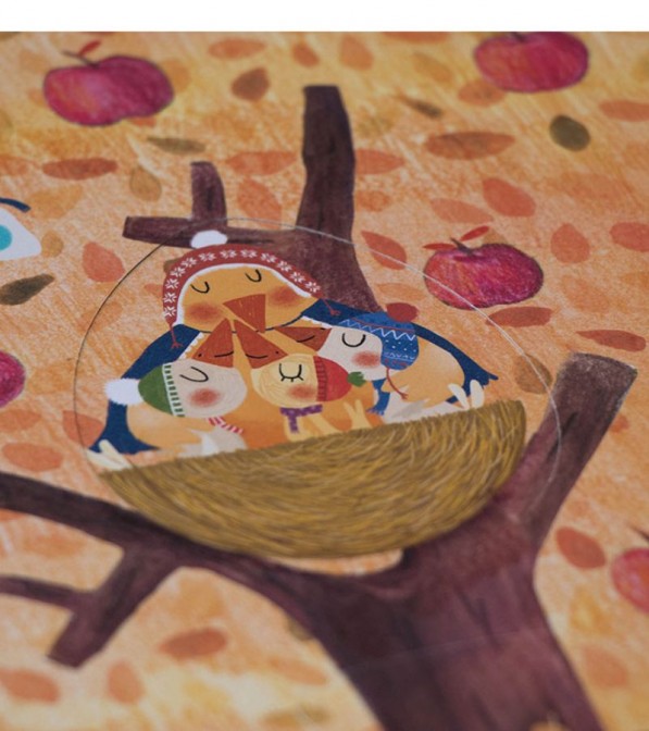Mon petite pommier puzzle reversibile con incastri