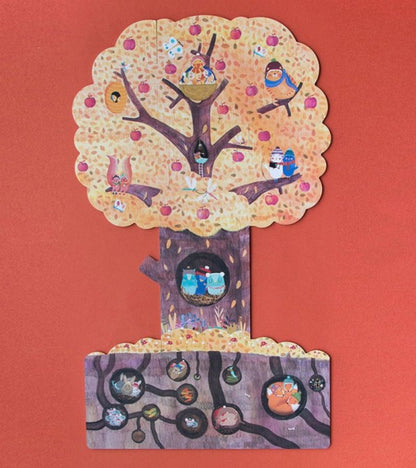 Mon petite pommier puzzle reversibile con incastri