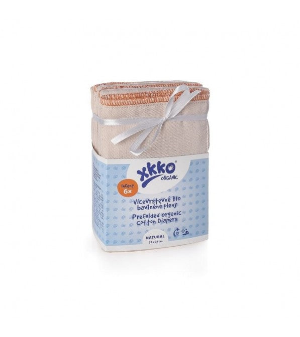 Pannolino lavabile Prefold Kikko Organic - 6 pz.