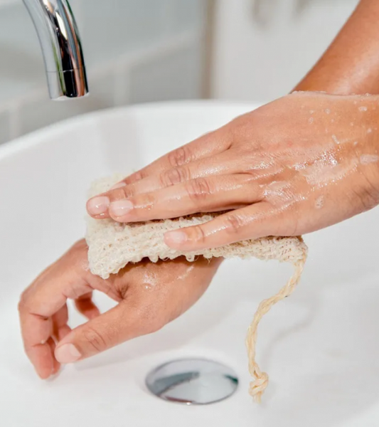 Sacchetto-spugna in Sisal per saponetta