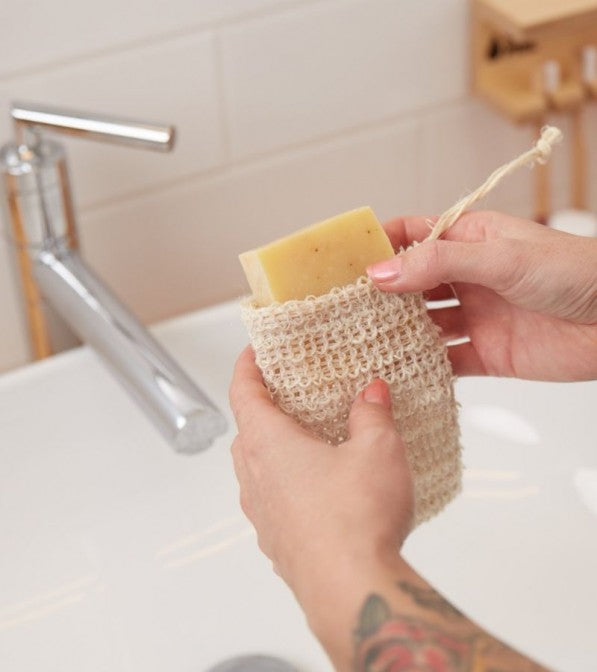 Sacchetto-spugna in Sisal per saponetta