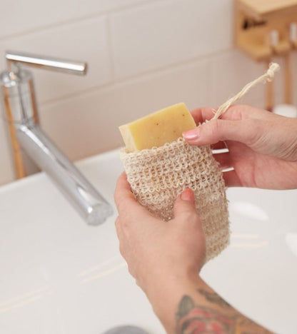 Sacchetto-spugna in Sisal per saponetta