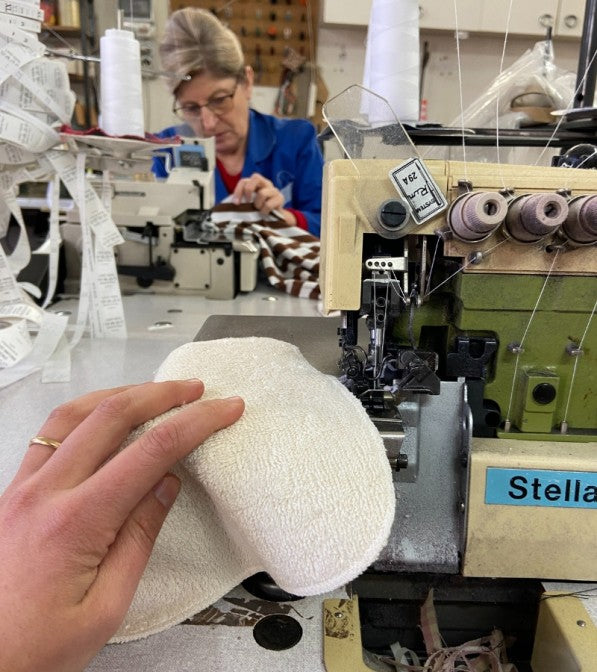Salviette lavabili in spugna di cotone organico