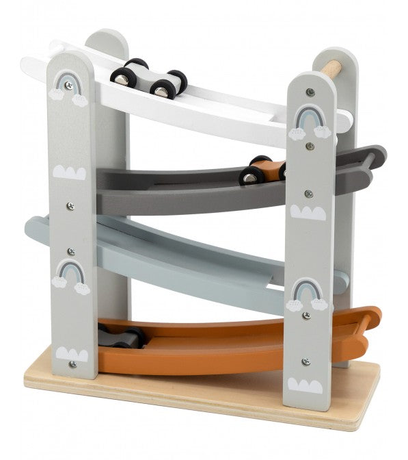 Scivolo per macchinine in legno