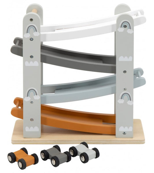 Scivolo per macchinine in legno