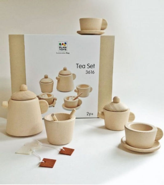 Set da thè in legno