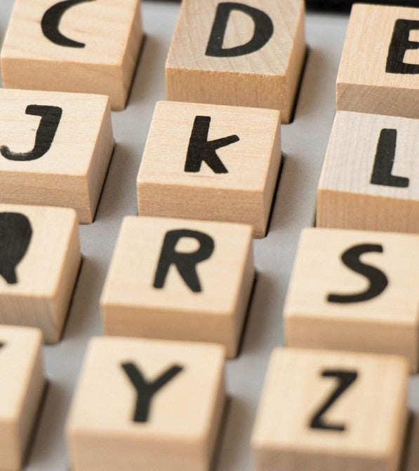 Set timbri con lettere