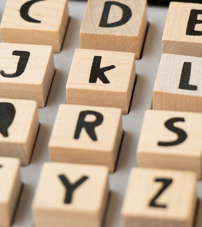 Set timbri con lettere