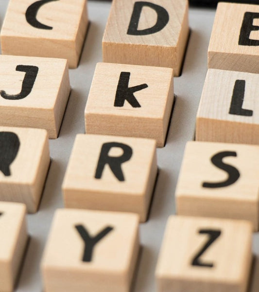 Set timbri con lettere