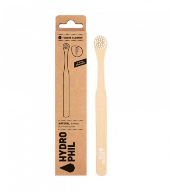 Spazzolino da lingua biodegradabile in bamboo Hydro Phil