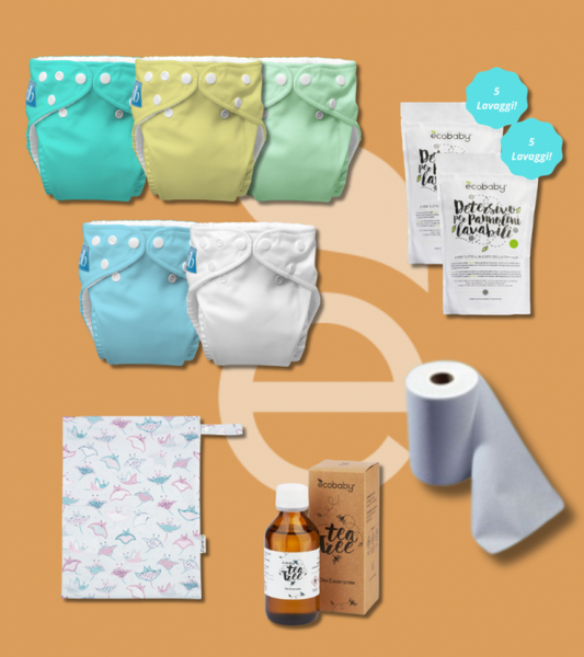 Starter Kit Pannolini Lavabili Pocket Taglia Unica