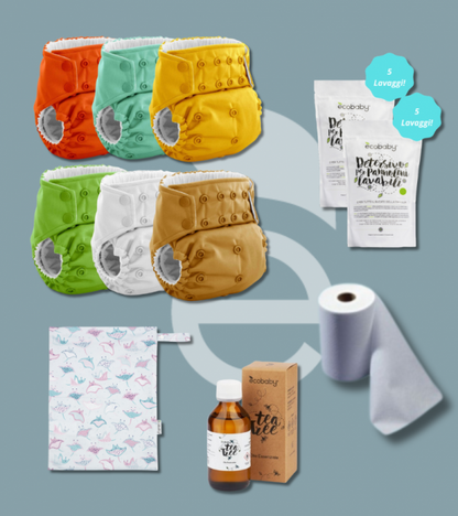 Starter Kit Pannolini Lavabili Pocket Taglia Unica