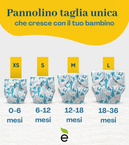 Starter Kit Pannolini Lavabili Pocket Taglia Unica