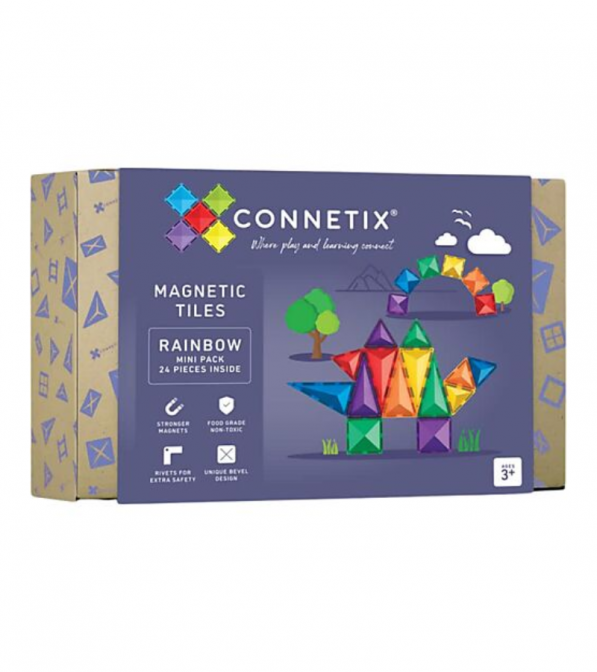 Tessere magnetiche Connetix - gamma Arcobaleno