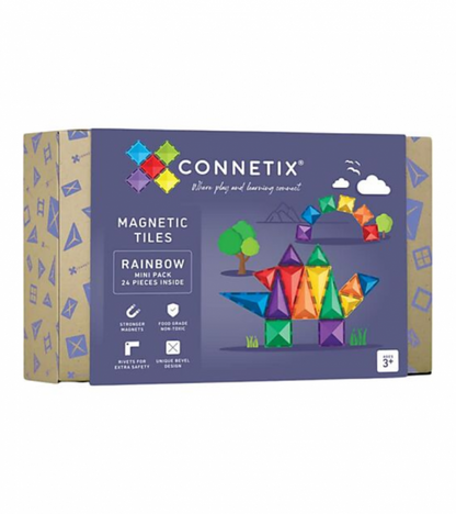 Tessere magnetiche Connetix - gamma Arcobaleno