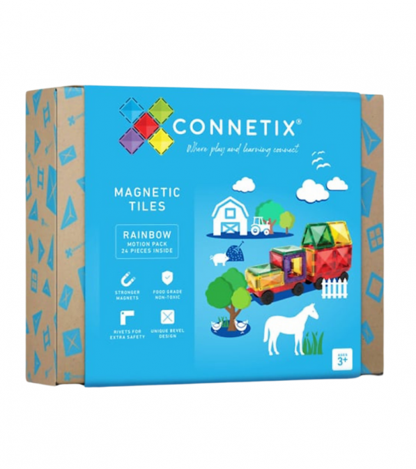 Tessere magnetiche Connetix - gamma Arcobaleno