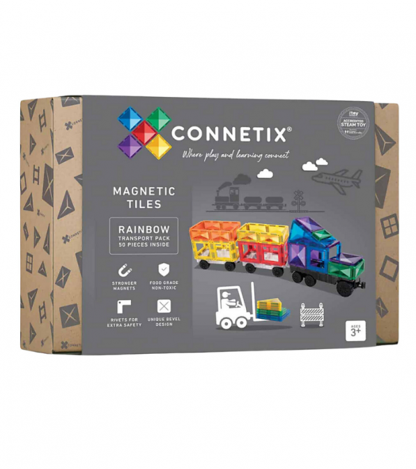 Tessere magnetiche Connetix - gamma Arcobaleno