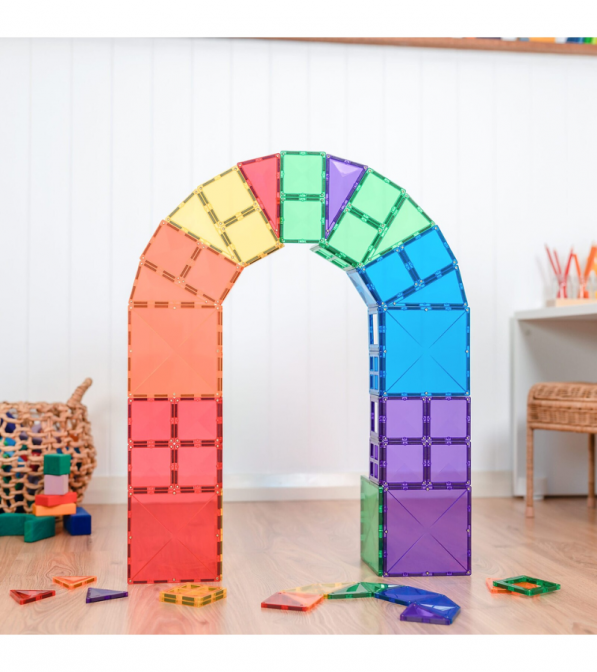 Tessere magnetiche Connetix - gamma Arcobaleno