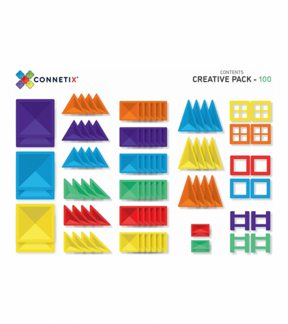 Tessere magnetiche Connetix - gamma Arcobaleno