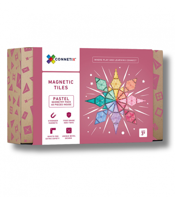 Tessere magnetiche Connetix - gamma Pastel