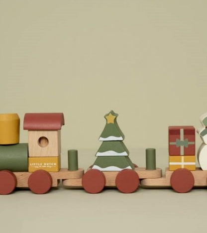 Trenino delle feste in legno