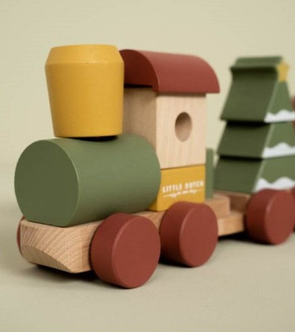 Trenino delle feste in legno