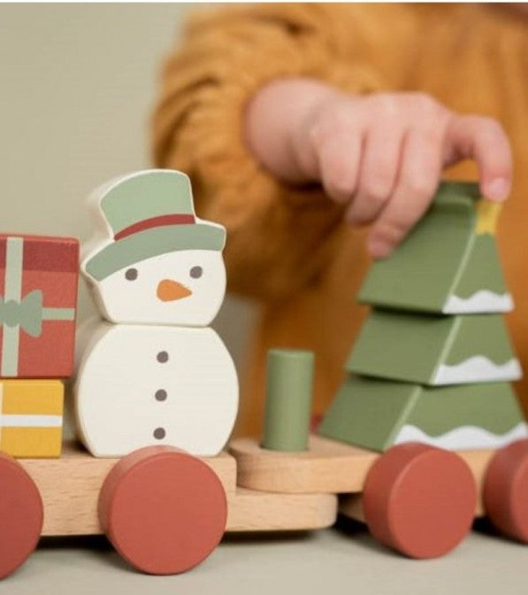 Trenino delle feste in legno