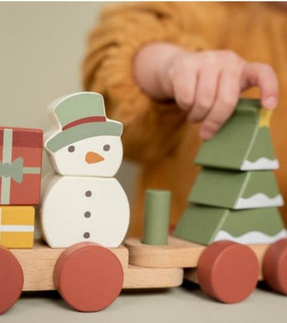 Trenino delle feste in legno