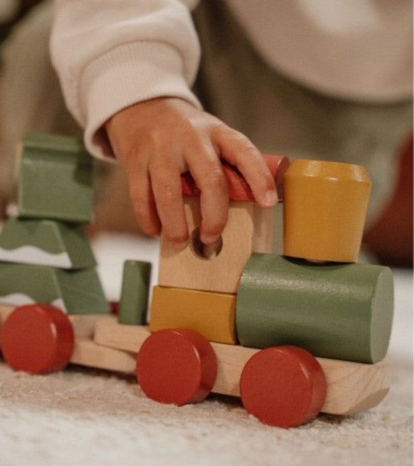 Trenino delle feste in legno