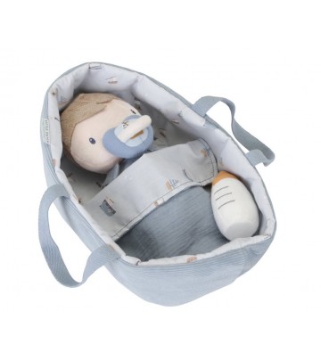 Bambola neonato con culla e accessori