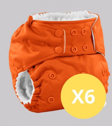 6x Pannolino lavabile pocket One size
