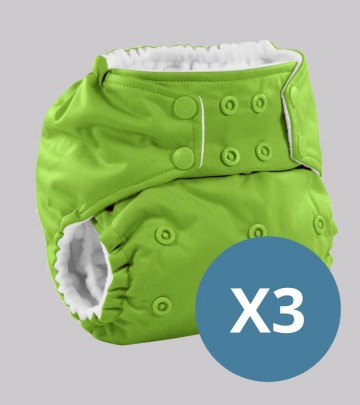 3x Pannolino lavabile pocket One size