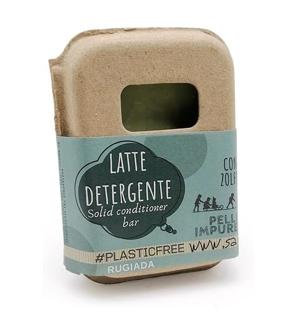 Latte detergente solido per pelli impure o sensibili