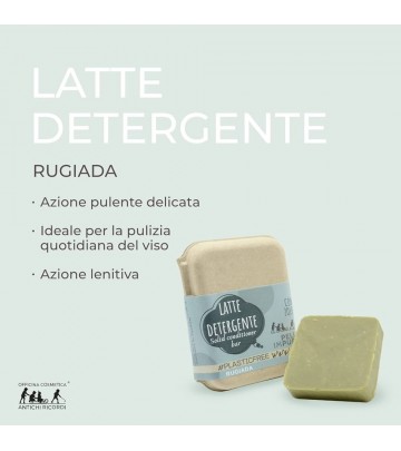 Latte detergente solido per pelli impure o sensibili