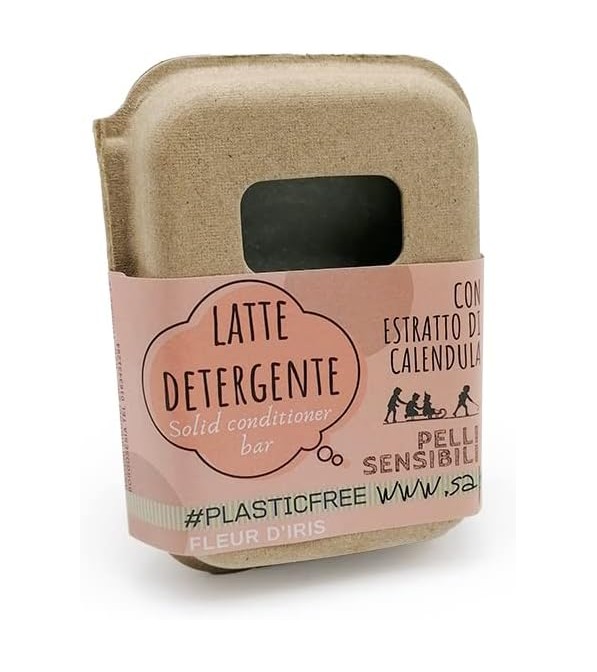 Latte detergente solido per pelli impure o sensibili