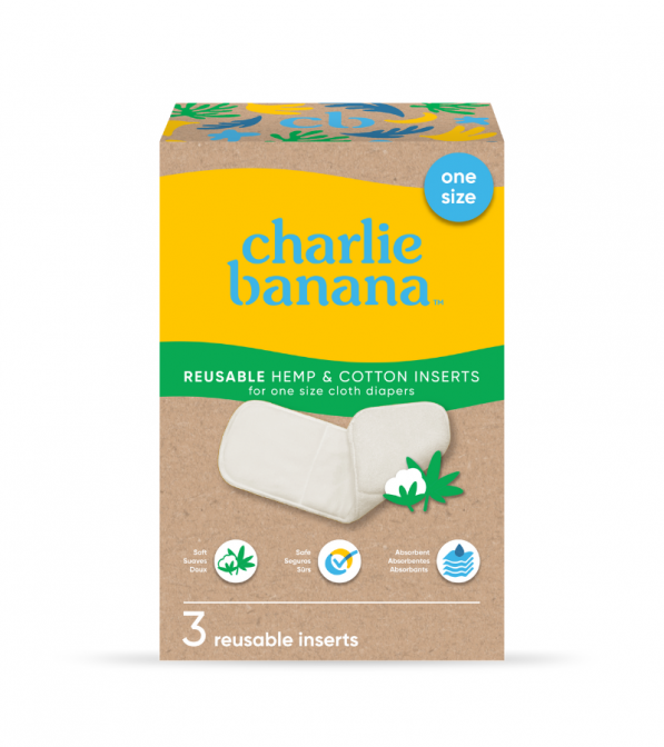 Inserti in Canapa e Cotone Charlie Banana - 3 pz.