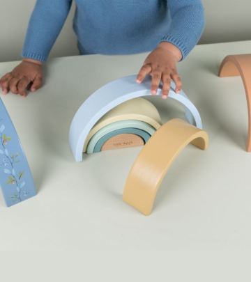 Arcobaleno impilabile in legno