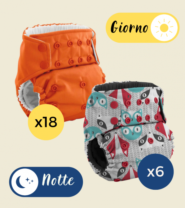 Kit 24 Pannolini Lavabili pocket Rumparooz