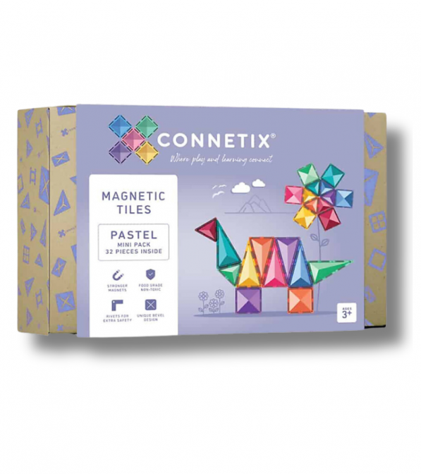 Tessere magnetiche Connetix - gamma Pastel