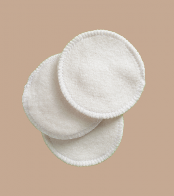 Coppette assorbilatte lavabili in cotone biologico