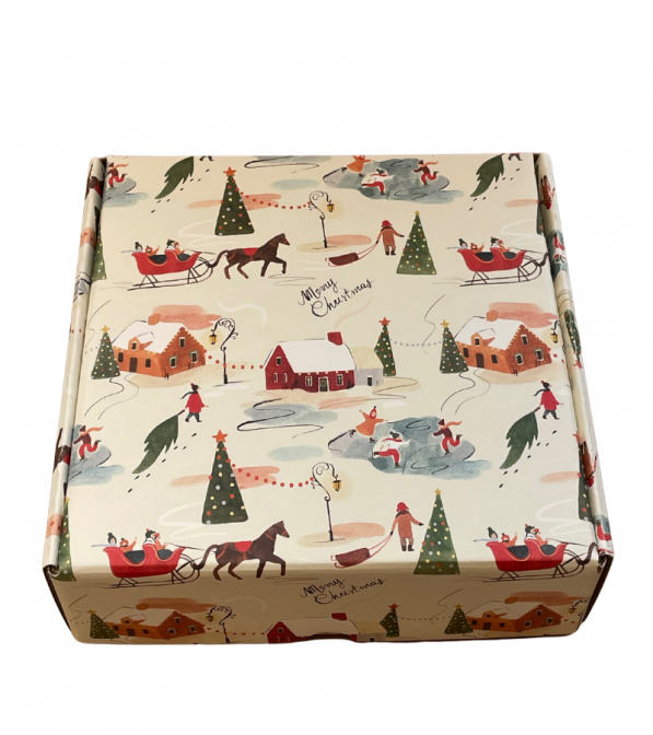 Scatola regalo reversibile e riutilizzabile