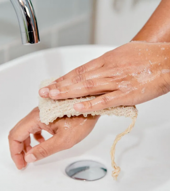 Sacchetto-spugna in Sisal per saponetta