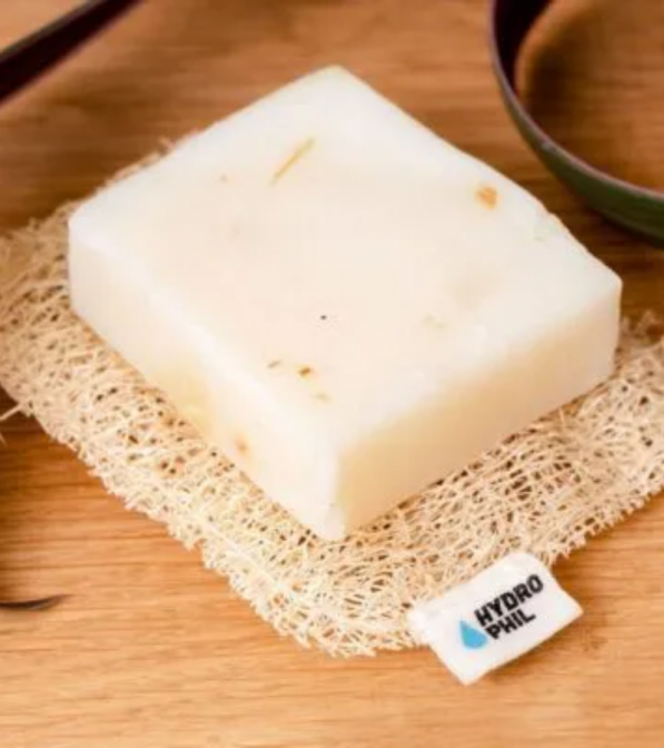 Porta sapone solido in luffa