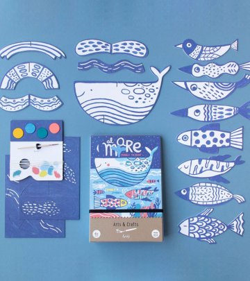 Al mare! – Kit creativo sostenibile con acquerelli
