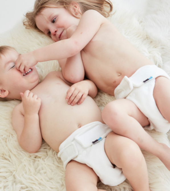 Pannolino lavabile fitted in spugna di bamboo - TAGLIA 1 (3,5-10 kg)