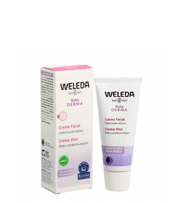 Baby Derma Malva Bianca Crema Viso Weleda per pelli delicate