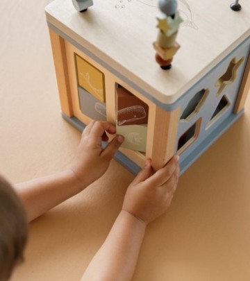 Cubo multiattività in legno
